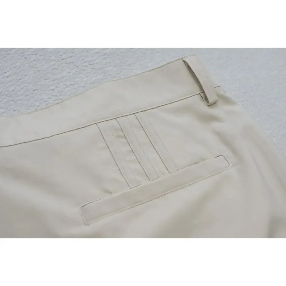 Adidas Golf Pants ClimaLite Beige Flat Dry Fitting Athletic Mens Size 36 x 32‎